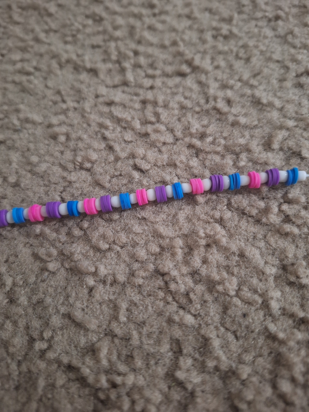 Accessorize Kids Beaded Bracelet in Pink, Blue and Purple